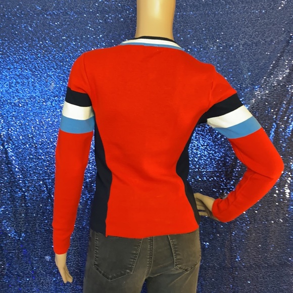 Bill Potts Red Block Jumper/Sweater Cooperative XS - Picture 4 of 8